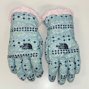 TNF fleece lined gloves kids L The North Face